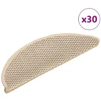 vidaXL Tapis d'escalier autocollants 30 pcs 56x17x3 cm berbère