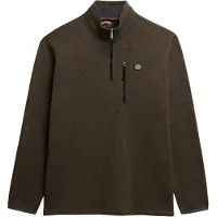 Superdry Storm Fleece Half Zip Sweatshirt Marron M Homme