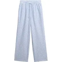 Superdry pour femme. W7011273A Pantalon élastique à rayures bleu (XS), Homewear, Coton