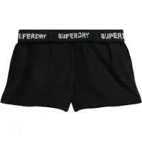 Superdry pour femme. W7110450A Short Draw noir (S), Casuel, Coton