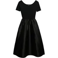 Superdry pour femme. W8011999A Robe LBD Woven Mix noire (S), Casuel, Polyester, Manche courte