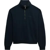 Superdry Essential Logo Gd Half Zip Sweatshirt Bleu M Femme