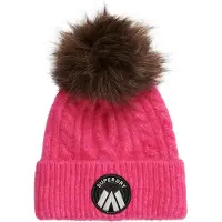 Superdry Bonnet marron / rose