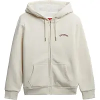 Superdry Borg Lined Full Zip Sweatshirt Blanc XS Femme