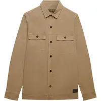 Superdry Homme Chemise Militaire à Manches Longues Brown Taille: S