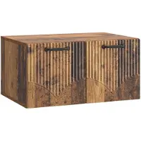 vidaXL Meuble TV mural en bois vieilli 59,5 x 41 x 30 cm