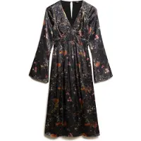 Superdry Robe ocre / or / vert clair / noir