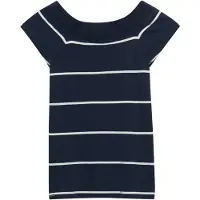 Superdry T-shirt marine / blanc