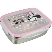 Undercover Minnie Mouse Brotdose aus Metall, Lunch box, Pink, Argent