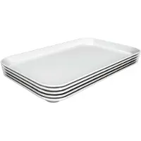 Bartscher Plateau de présentation, set de 5, 190x300mm, blanc
