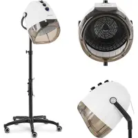 Physa Casque sèche-cheveux - Fonction ionique - sur pied - 1 000 W - Bleu / blanc - 70 °C