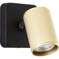 Brilliant Spot en saillie Marty noir avec de l'or