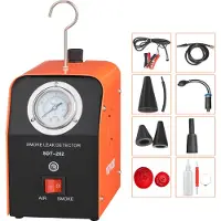 Vevor Détecteur de Fuite de Carburant 15 L/min EVAP Machine à Fumée Auto Pompe et Manomètre Intégrés 15 PSI Manomètre Testeur de Fuite de Tuyau Voiture Système d’Échappement Carter Turbo Réservoir
