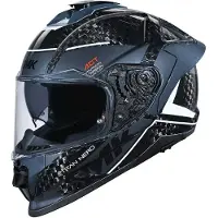 SMK-Link Titan Carbon Nero Full Face Helmet Bleu M
