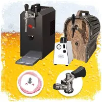 Ich-zapfe Système de Tirage à Bière JET 30 avec Refroidisseur Sec 1 Ligne et Fût en Bois 35 L/h