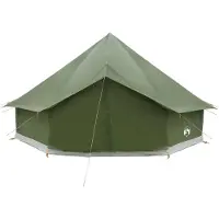 vidaXL Tente de type tipi, couleur olive, 500 x 500 x 300 cm, en polyester et acier