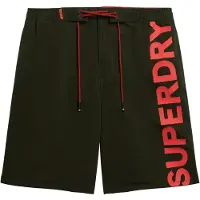 Superdry pour homme. M3010238A Maillot de bain classique vert (M), Beachwear, Polister recyclé, Durable