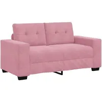 vidaXL Canapé deux places rose, 160 cm, en velours (marca )