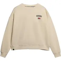 Superdry Athletic Relaxed Fit Sweatshirt Beige XL Femme