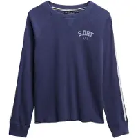 Superdry T-shirt marine / blanc