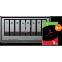 UGREEN NASync DXP8800 Plus + Seagate IronWolf 4 To Lot d 8