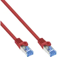 InLine Patchkabel, Cat.6A, S/FTP, TPE (LSZH), CCA, rot, 10m