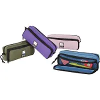 Viquel Trousse scolaire rectangulaire 2 compartiments Big Teknik Modèle aléatoire