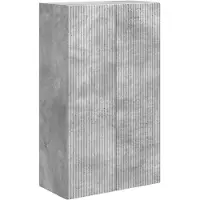 vidaXL Meuble mural pour télévision, 59,5 x 31 x 100 cm, gris béton, panneaux de particules