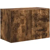 vidaXL Armoire TV murale Chêne fumé 59,5 x 31 x 40 cm