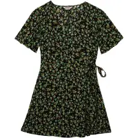 Superdry Femme Robe Portefeuille Mini Swing Black Taille: 40