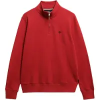 Superdry Preppy Half Zip Sweater Rouge L Homme