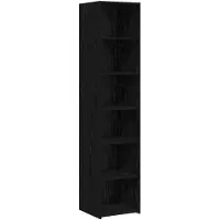 vidaXL Meuble de rangement, chêne noir, 40 x 41 x 185 cm, panneaux de particules