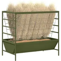 vidaXL Nourrisseur pour Animaux Vert olive 100 x 60 x 90 cm