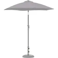 vidaXL Pied de parasol en acier inoxydable naturel 0,63 kg