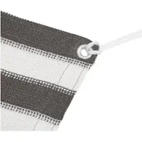 vidaXL Tapis de tente anthracite et blanc 400x700 cm PEHD