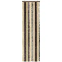 vidaXL Rideau anti-insectes en chenille, marron foncé et beige
