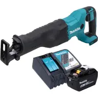 Makita DJR 186 Z Scie sabre sans fil 18 V + 1 batterie 9,0 Ah + chargeur