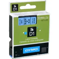 Dymo 45016 (S0720560) - (12 mm) - Noir sur bleu - Ruban