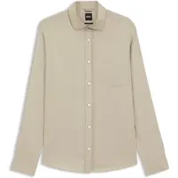 BOSS Chemise décontractée en coton à col échancré