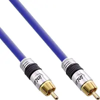 InLine 4043718081943 câble audio 3 m RCA Bleu