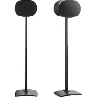 Sanus WSSE3A2-B2 (1 paire, Support, Réglable en hauteur), Pied + support mural pour enceinte, Noir