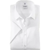 Olymp Chemise Level 5 Manches Courtes Blanc