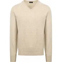 William lockie Pull Col-V Agneline Linen Beige
