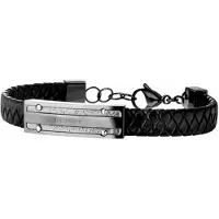 Police Pj26046blu.03 Bracelet Marron Homme