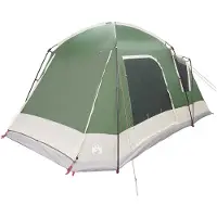 vidaXL Tente de type chalet, 8 personnes, verte, en polyester et en acier
