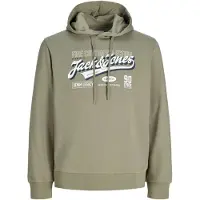 Jack & Jones Logo Hoodie Vert L Homme