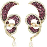 Avant Garde Boucles d'oreilles 'Vesnala' violet