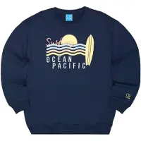 Ocean pacific Sweat-shirt 'Kalbarri' bleu marine / bleu ciel / jaune / abricot