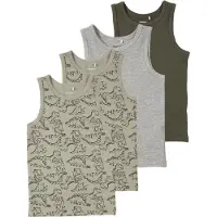 Name it Maillot de corps gris chiné / sapin / vert pastel