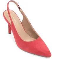 Rylko Escarpins à bride arrière rouge